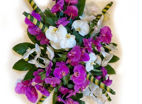 109. Rouwarrangement 'Pink-Blanche' (orchidee)
